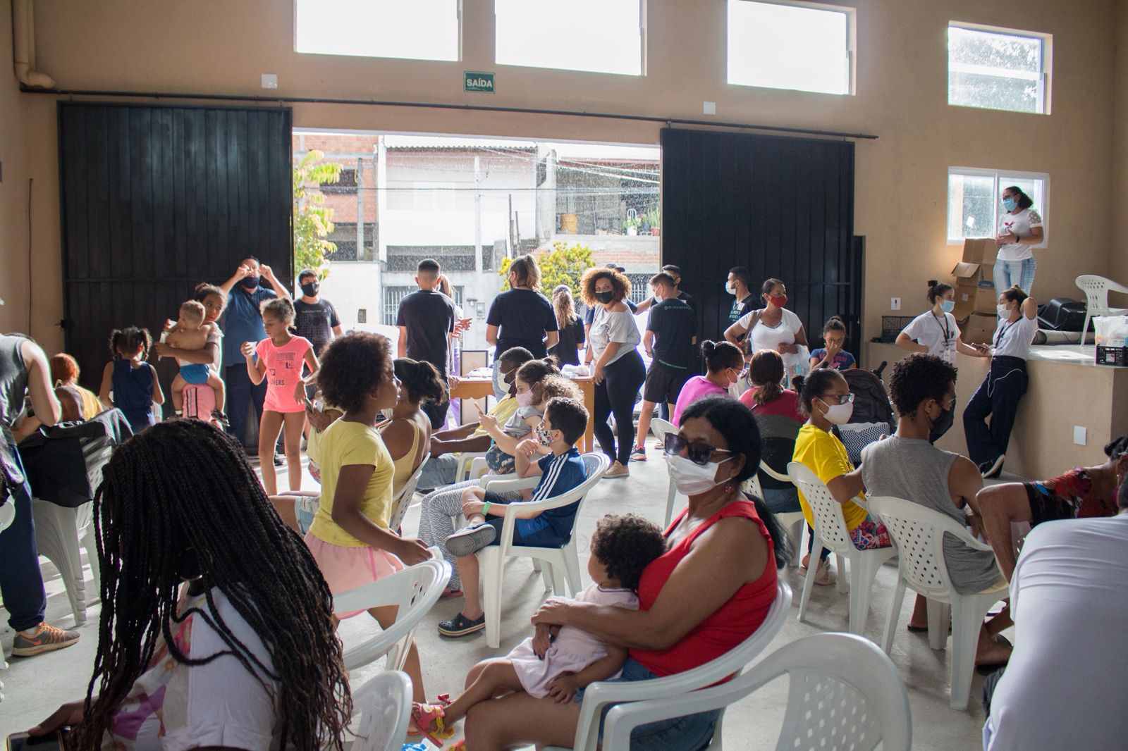 Palestra educativa em escola pública